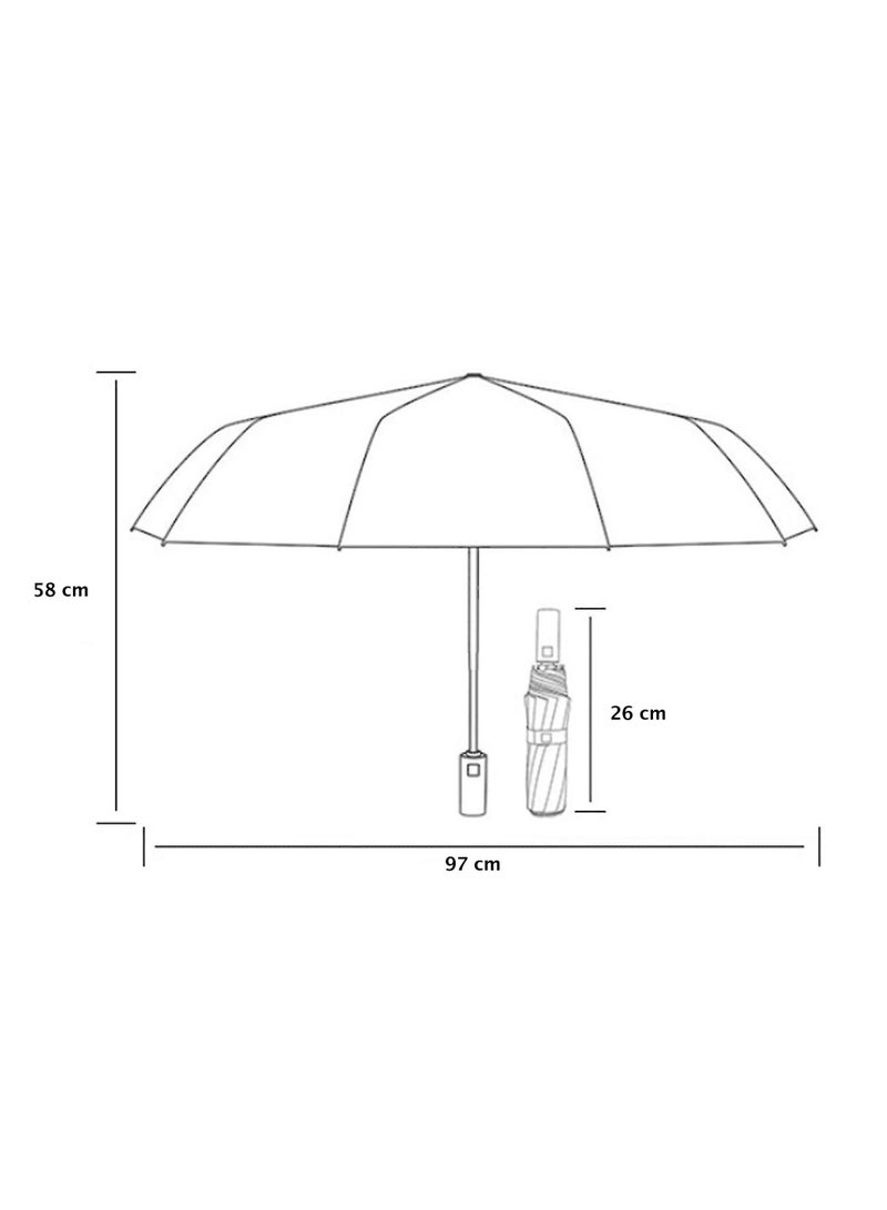 Three Folding Umbrella For Protection From Rain And Sun  - Image 4