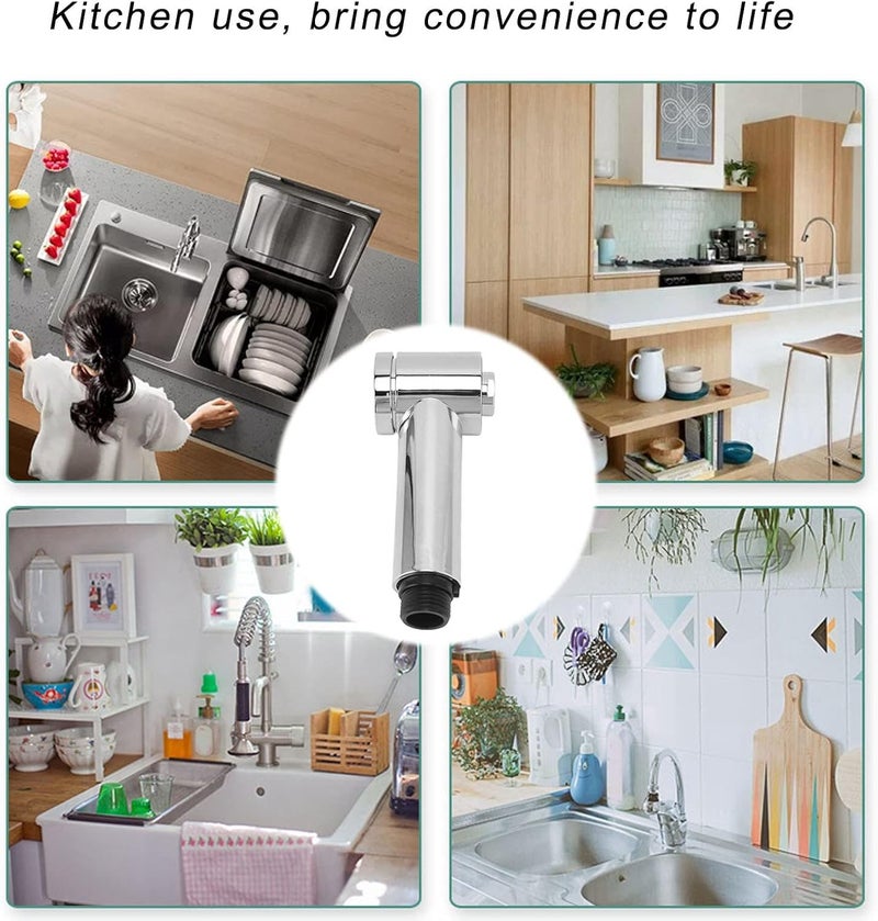 Pilipane Pull Out Sink Sprayer Head Replacement G12 Male 2 Function Kitchen Sink Faucet Sprayer Head Bathroom Faucet Head Replacement Part Spray Head Faucet Head Kitchen Tap Sprayer Spout Plating - Image 5