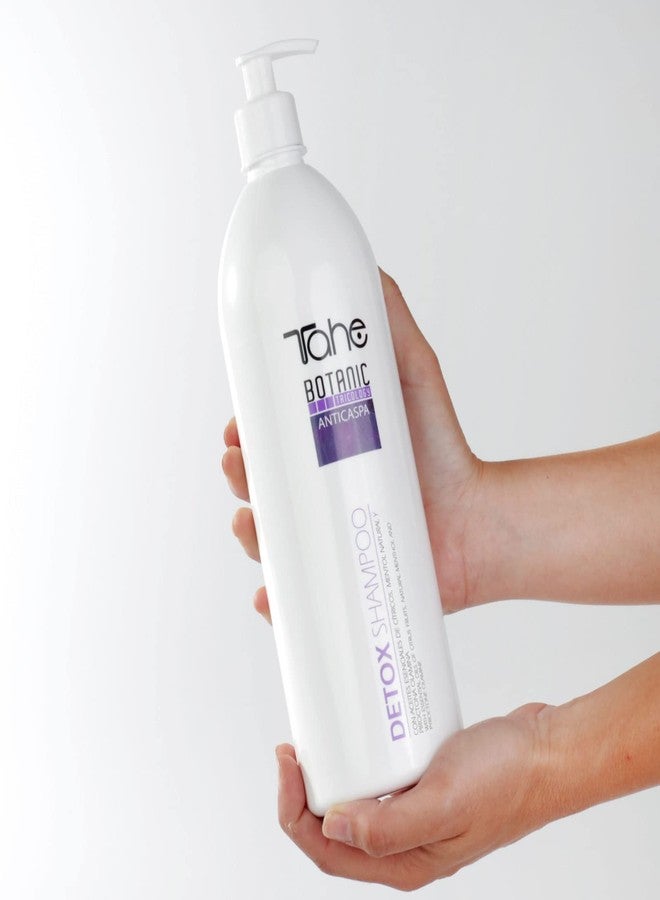 Tahe Detox Anti-Dandruff Shampoo with Citrus Essential Oils and Menthol Natura, 1000 ml - Image 4
