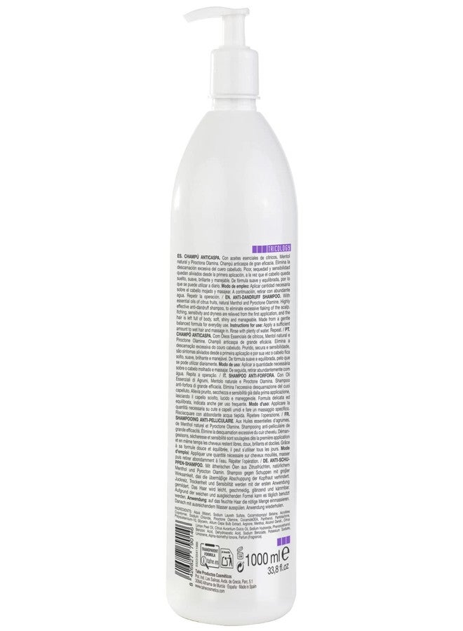 Tahe Detox Anti-Dandruff Shampoo with Citrus Essential Oils and Menthol Natura, 1000 ml - Image 2