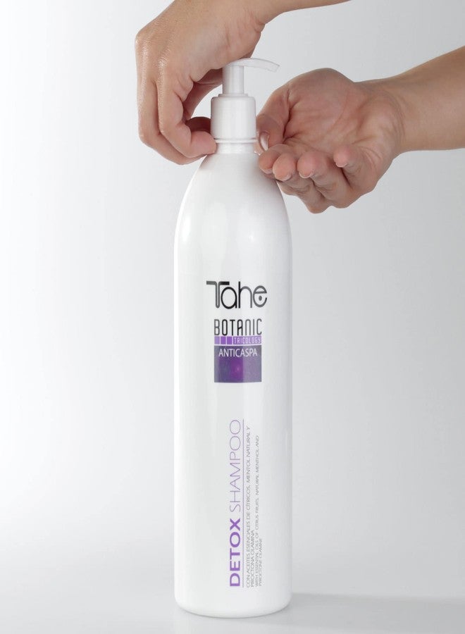 Tahe Detox Anti-Dandruff Shampoo with Citrus Essential Oils and Menthol Natura, 1000 ml - Image 3