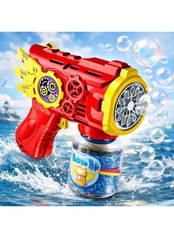 Automatic Rechargeable Bubble Gun Machine Toy for Kids with LED Light - Image 4