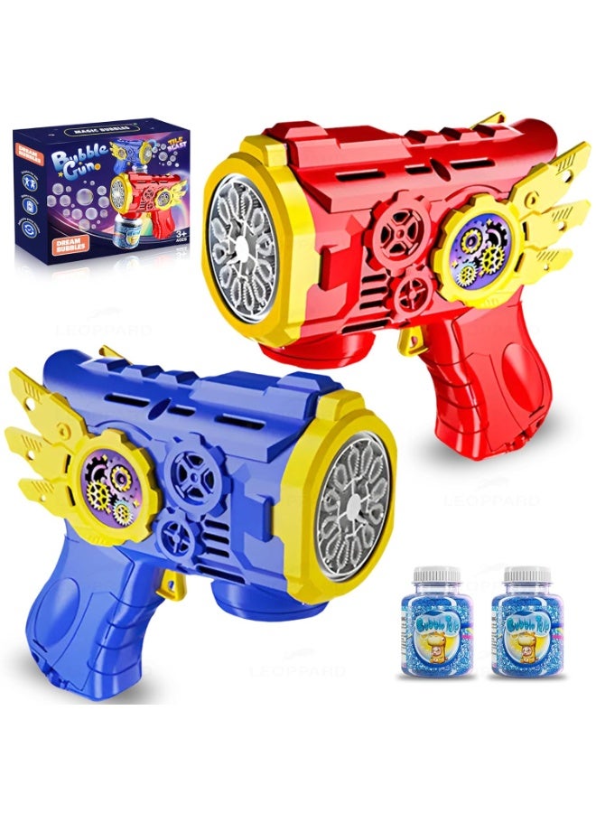 Automatic Rechargeable Bubble Gun Machine Toy for Kids with LED Light - Image 1