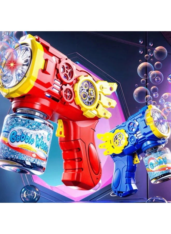 Automatic Rechargeable Bubble Gun Machine Toy for Kids with LED Light - Image 3