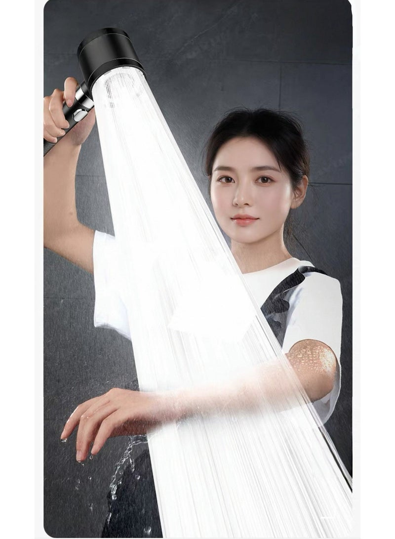 10 أوضاع رش رأس دش عالي الضغط مع يدوي وخرطوم، تدفق مياه مزدوج الجانب، سهل التركيب، تدليك على طراز السبا وتنظيف عميق - Image 3