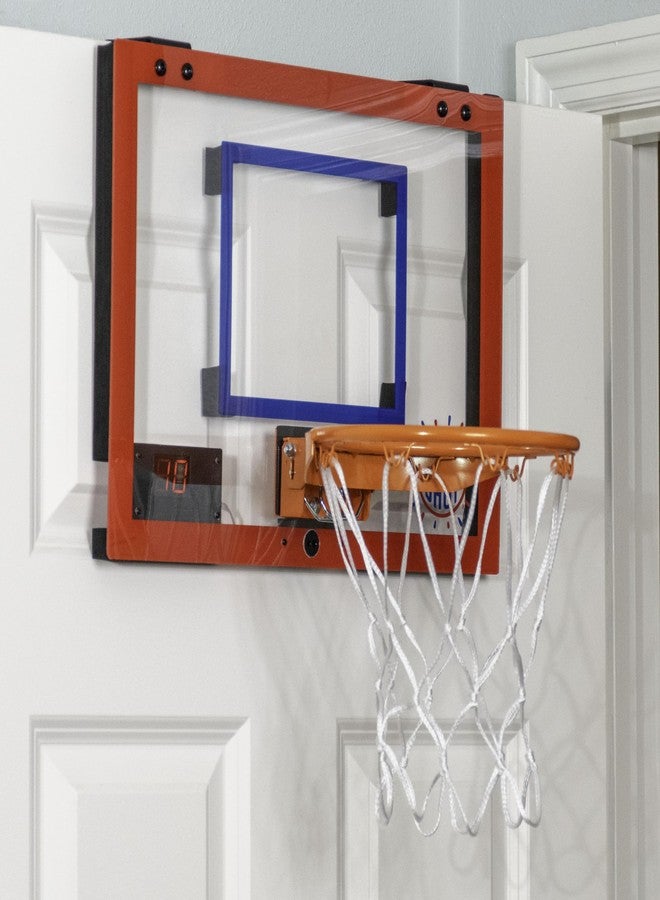 Pop-A-Shot Super Slam Over The Door Mini Basketball Hoop for Adults | 2 Included Basketballs and Pump | Built for Dunks | Breakaway Rim | Shatter Resistant Backboard | 17x12.5 Inches - Image 2