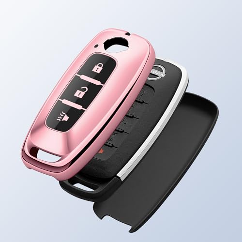 ZSPDACC for Nissan Key Fob Cover 3 Buttons Car Key Case Sentra Kicks Pathfinder Rogue Ariya 2026 2025 2024 2023 Accessories Pink - Image 4