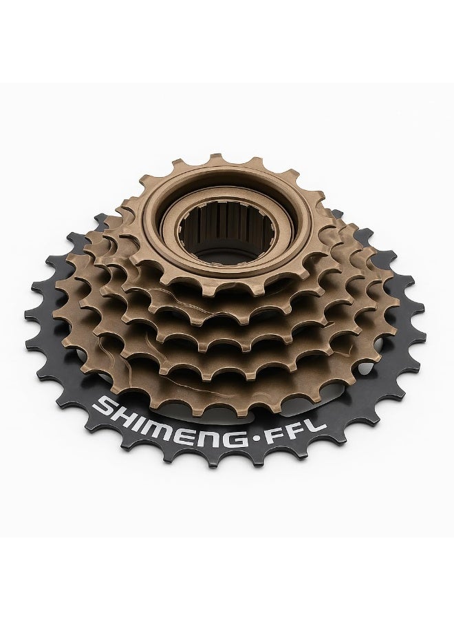 SHIMENGFU 8-Speed Bicycle Freewheel Cassette for MTB Road Hybrid Bikes Threaded Gear Sprocket Steel Rust Resistant Smooth Shifting - Image 5