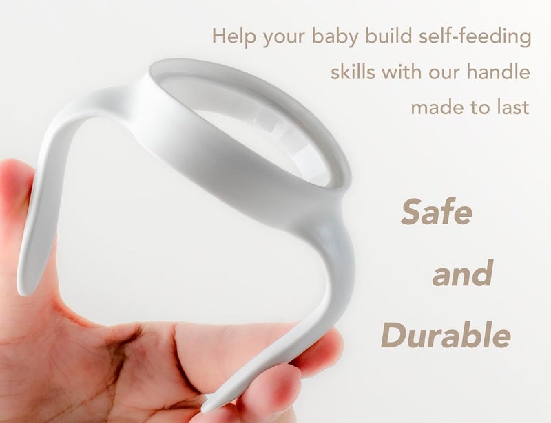 CHUBBIEE Baby Bottle Handles for MAM Compatible Bottle Holder for MAM 5oz 9oz  11oz Bottles EasyGrip Ergonomic SlipResistant BPAFree Durable Helps Babies Transition to Independent Drinking 4Pack - Image 5