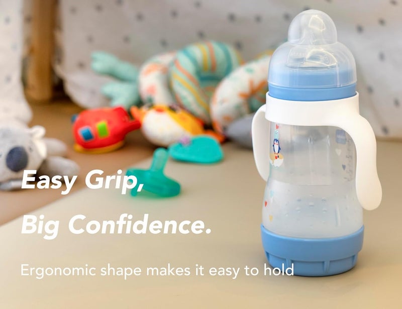CHUBBIEE Baby Bottle Handles for MAM Compatible Bottle Holder for MAM 5oz 9oz  11oz Bottles EasyGrip Ergonomic SlipResistant BPAFree Durable Helps Babies Transition to Independent Drinking 4Pack - Image 4