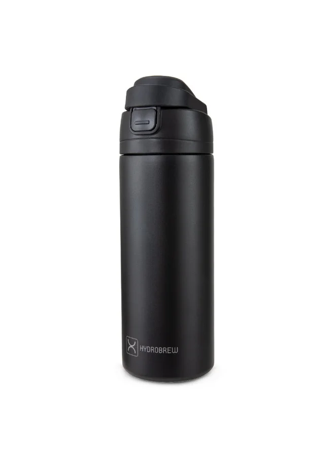 Hydrobrew HydroBrew SipSwitch™ Insulated Water Bottle 720ml – Leakproof, Stainless Steel, Straw & Spout Lid -Carbon