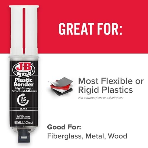 JB WELD لاصق بلاستيك J-B ويلد أسود 25 مل - عبوة 2 (50139-2) - Image 5
