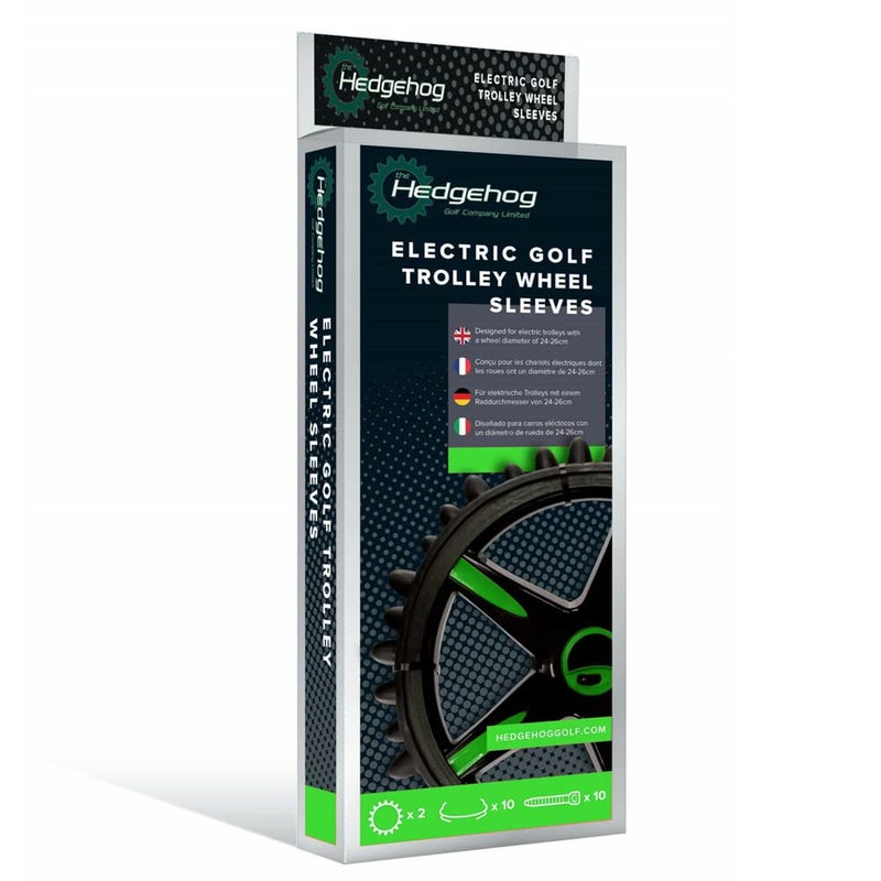 Hedgehog Unisex's Motocaddy Wheels, Black, Sleeve Set - Image 1