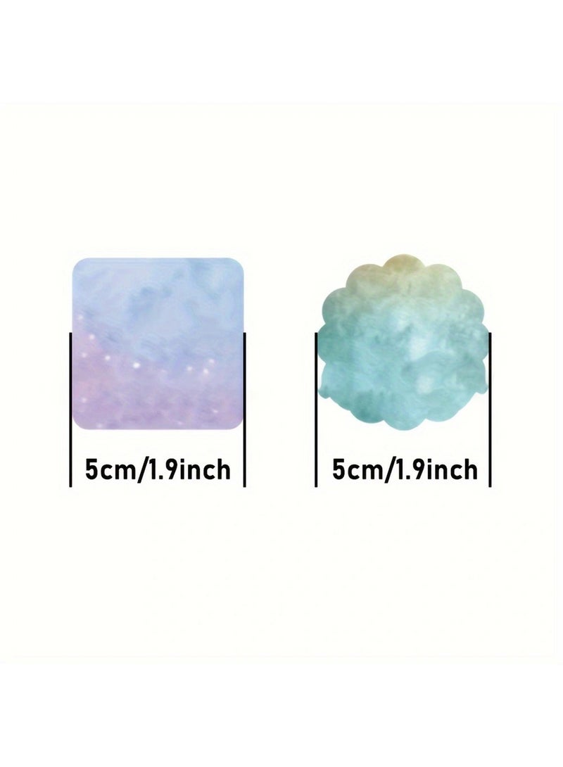 Gradient Color Thermal Sticker, Multi-Purpose Label Paper Self-Adhesive Name Tags for Office Business Barcode DIY Logo Lace 500Pcs - Image 5