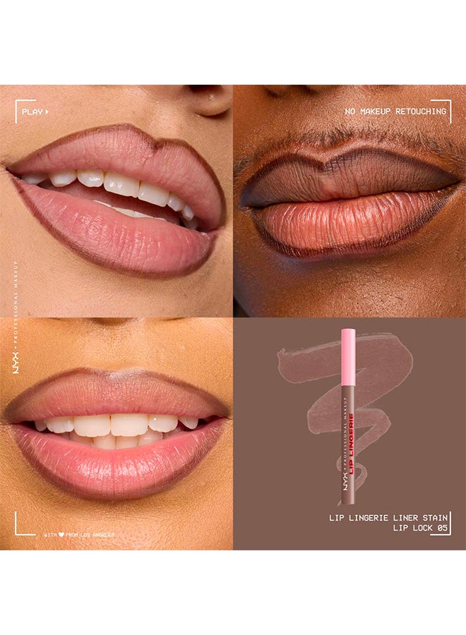 نيكس مكياج المحترفين | ليب لانجيري ليب لاينر ستين – محدد شفاه مقاوم للماء بلون يدوم طوال اليوم – ليب لوك - Image 3