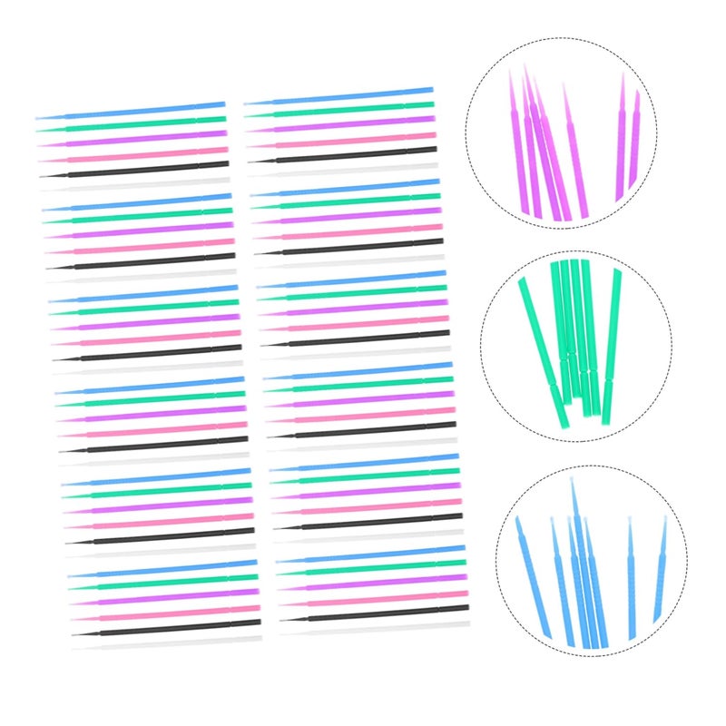 600 قطعة من أعواد القطن لتمديد الرموش لتطعيم الرموش وإزالة المكياج - Image 3