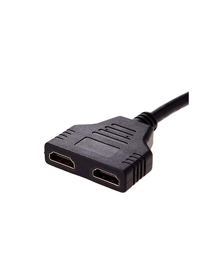 One to Two Out HDMI Splitter 1x2 Video HD 1080P Screen Splitter HDMI1x2 Distribution Line, Multicolor