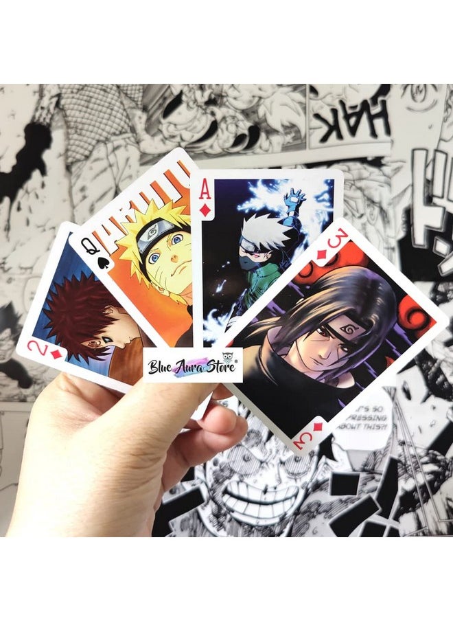 Blue Aura - Blue Aura Anime Playing Cards Collectible Cards 52 Cards in Pack of 1 for Gifting Collectible | Naruu Cards - Image 1