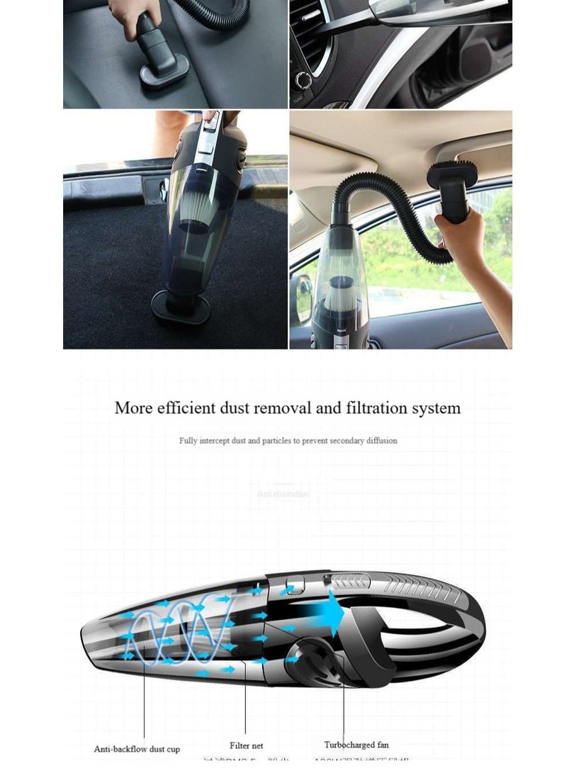 Car Vacuum Cleaner Home Pet Cat Hair Cleaner Wireless Multifunctional Car Vacuum Cleaner High-power Wet And Dry - Image 2