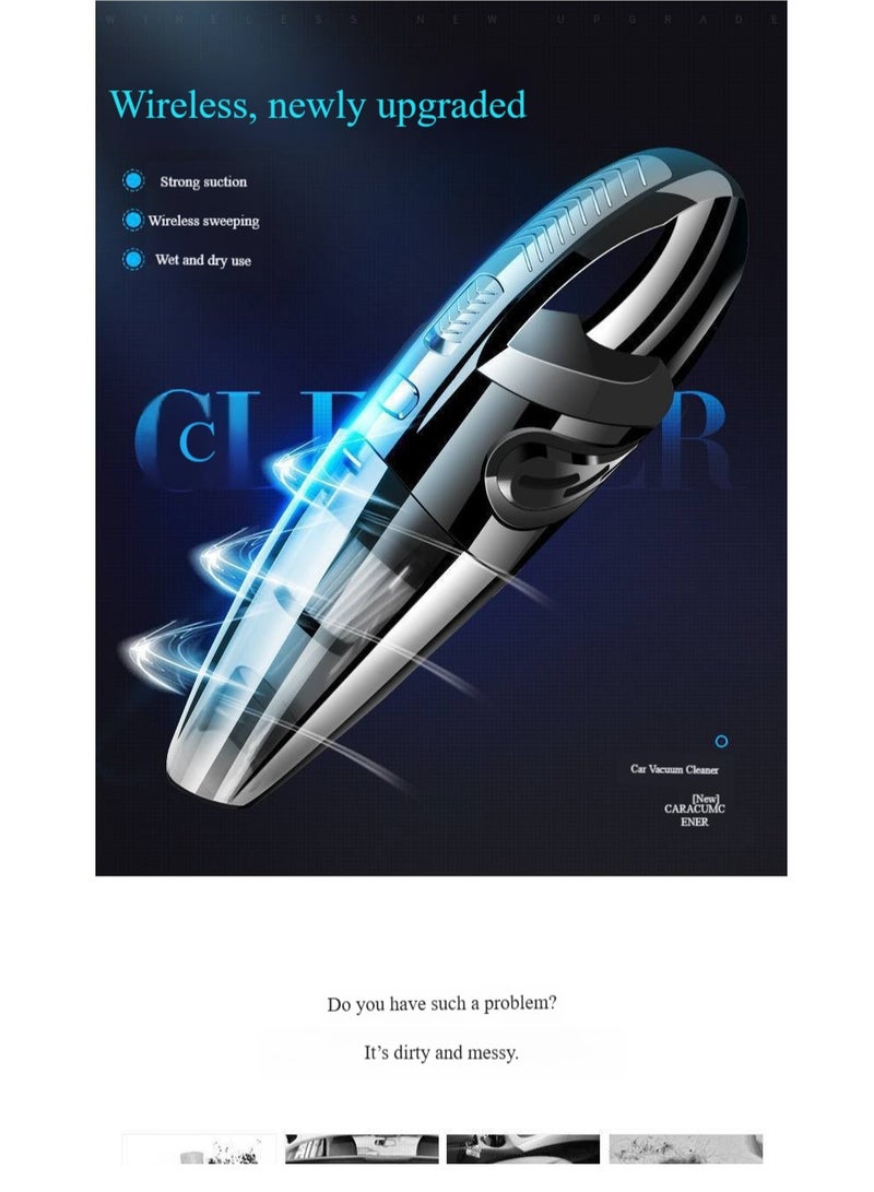 Car Vacuum Cleaner Home Pet Cat Hair Cleaner Wireless Multifunctional Car Vacuum Cleaner High-power Wet And Dry - Image 4