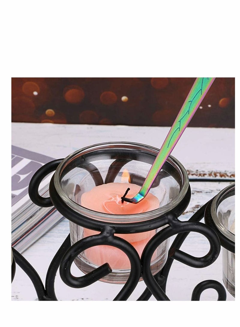 SYOSI Candle Snuffer Candle Wick Trimmer Wick Dipper with Tray 4 in 1 Candle Accessory Set Candle Care Kit Gift for Candle Lovers  - Image 4