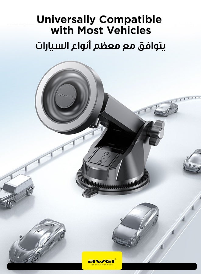 أوي حامل السيارة المغناطيسي X88 - حامل هاتف مغناطيسي قابل للتعديل للوحة القيادة، ثابت وسهل الاستخدام، يناسب معظم المركبات، متوافق مع iPhone و Android - Image 4