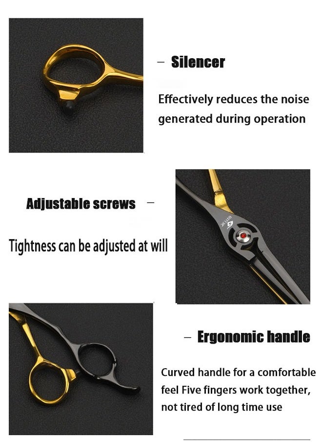 GUTCHE - Hair Scissors  6 Inch Professional Hair Shears Hair Cutting Scissors Haircut Scissors Sharp Barber Scissors 440C Barber Shears Hairdresser Scissors - Image 1
