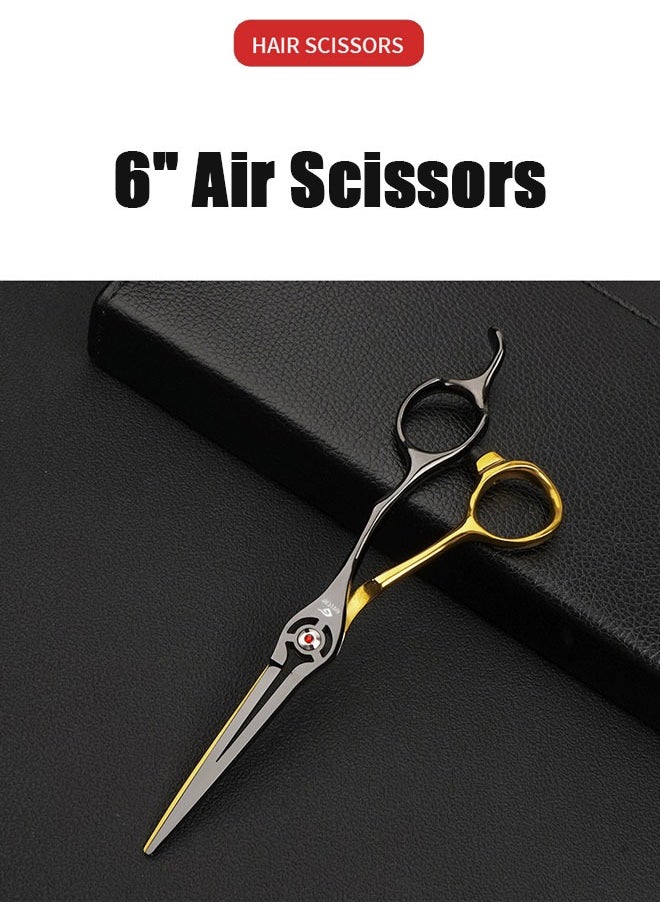 GUTCHE - Hair Scissors  6 Inch Professional Hair Shears Hair Cutting Scissors Haircut Scissors Sharp Barber Scissors 440C Barber Shears Hairdresser Scissors - Image 1