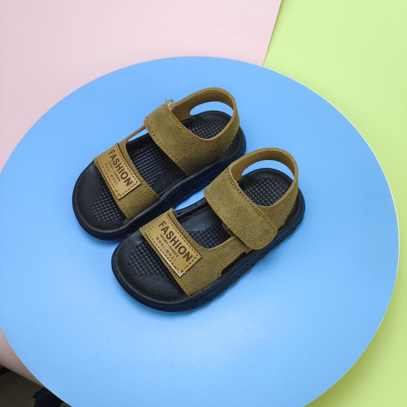 Baby Sandals 2025 Shein Children Soft Bottom Stitching Can Bubble Water Boys Beach Shoes - Image 1