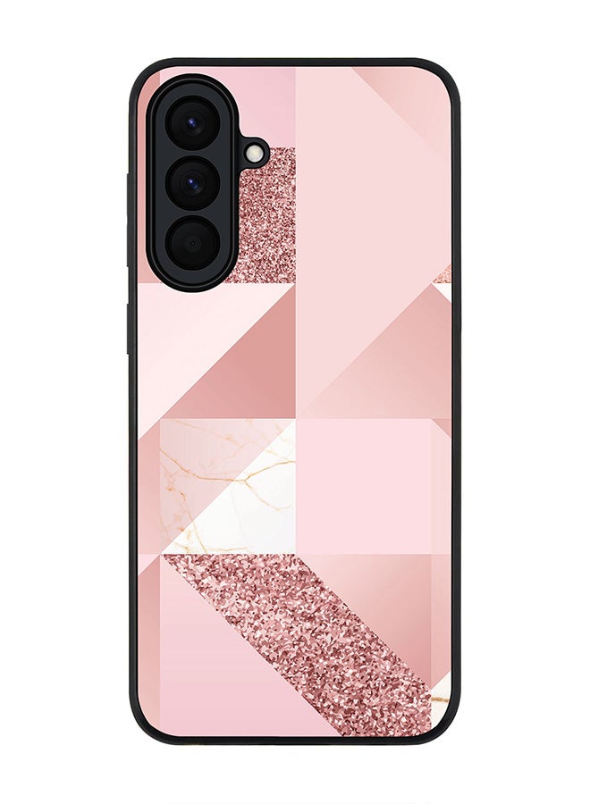 For Samsung Galaxy A57 Case,Slim fit Camera Protection, Shockproof Thin Phone cover  - Marble Pink Geometric