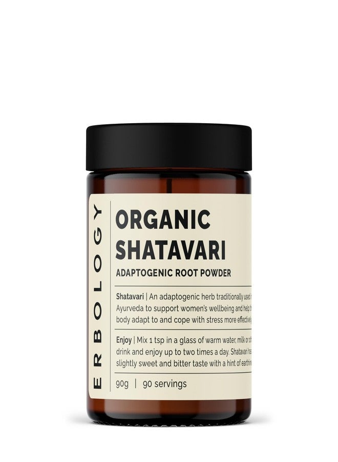 Erbology Organic Shatavari Powder 3.2 oz - 90 Servings - Sustainably Sourced Straight from Farm in India - Small Batch - Vegan - GMO-Free - Image 1