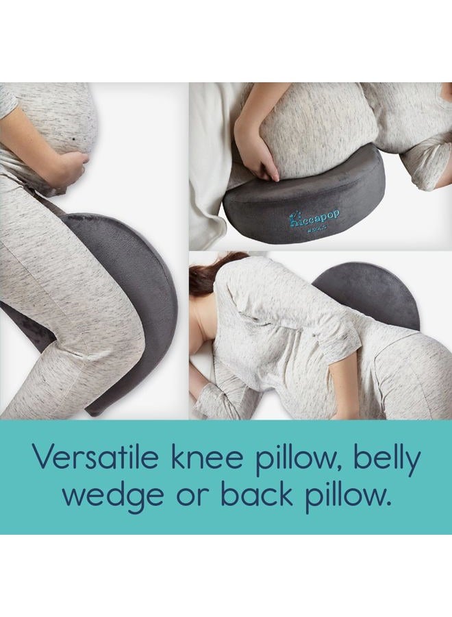 hiccapop Pregnancy Pillow Wedge for Belly Support | Maternity Wedge Pillow for Pregnancy | Belly Wedge Pillow | Pregnancy Wedge Pillows Back Support - Image 2