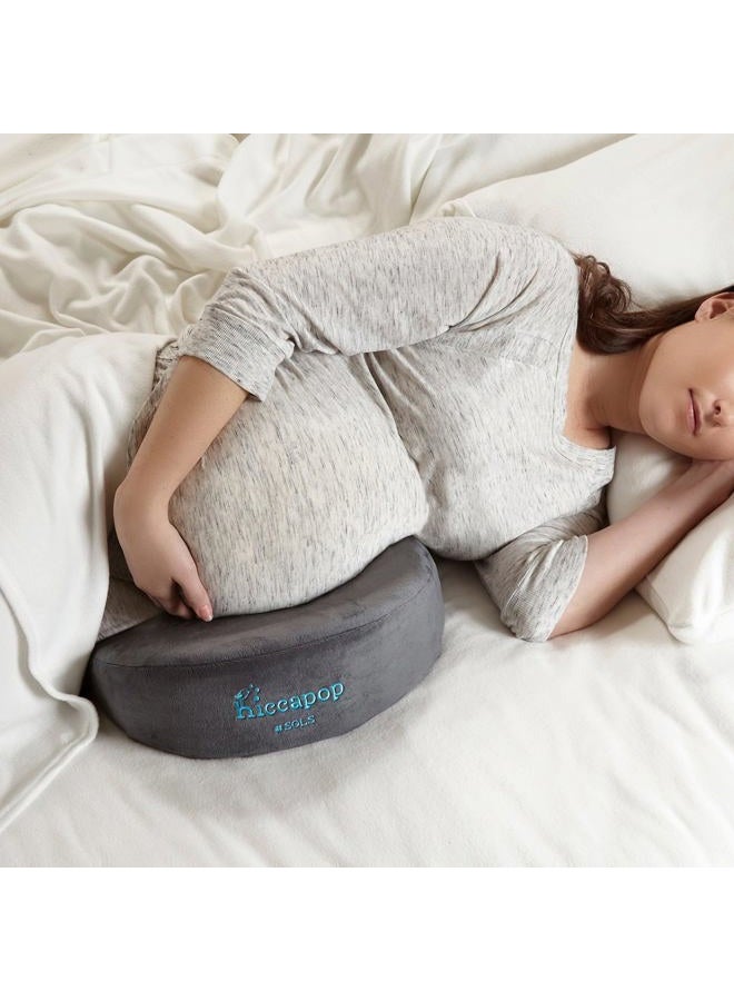 hiccapop Pregnancy Pillow Wedge for Belly Support | Maternity Wedge Pillow for Pregnancy | Belly Wedge Pillow | Pregnancy Wedge Pillows Back Support - Image 1
