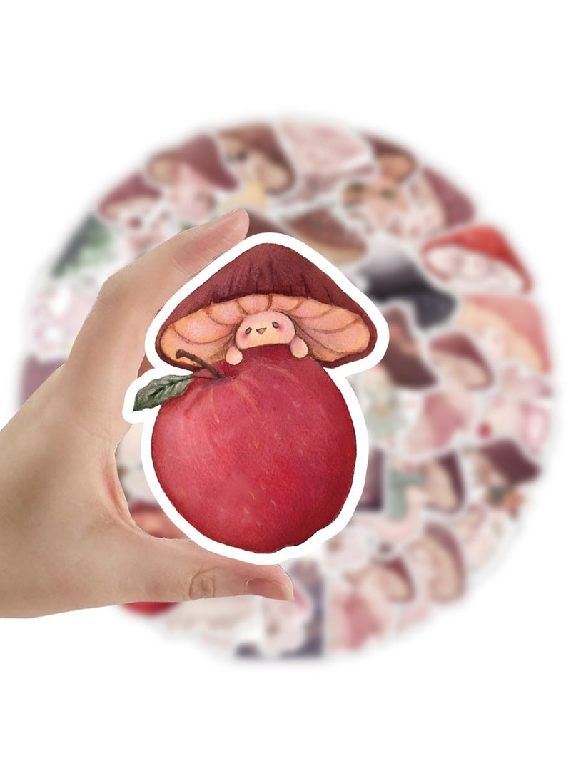 قوس قزح أورينبو ملصقات فطر لطيفة 50 قطعة من ملصقات الضفدع المقاومة للماء من الفينيل لزجاجات المياه والكتب والكمبيوتر المحمول والهاتف ولوح التزلج والجيتار هدايا الحفلات للأطفال والمراهقين - Image 5