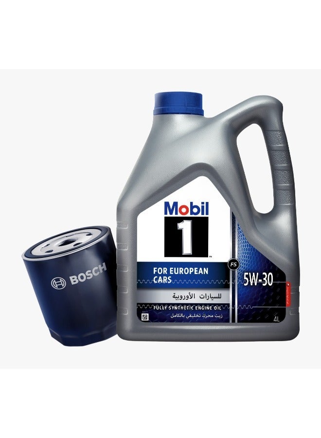 mobil 1 Mobil 1 X1 5W-30 Motor Oil 4 Liters+Free Bousch's Filter Mitsobishi and Nissan and Fiat  - Image 2
