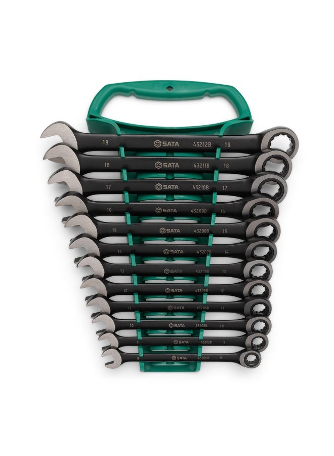 Sata 12-Piece Metric Combination Ratcheting Wrench Set-ST08032 - Image 1