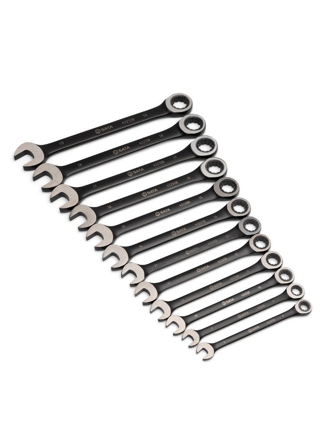 Sata 12-Piece Metric Combination Ratcheting Wrench Set-ST08032 - Image 3