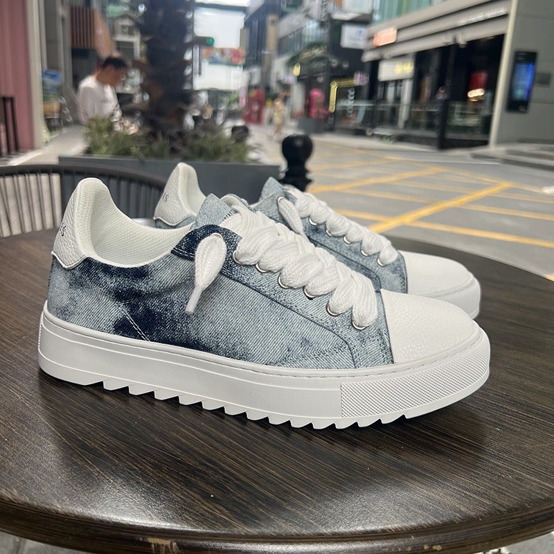 High Quality Numeris Men's Fashion Trendy Ripped Canvas Shoes Casual Couple Skate Shoes