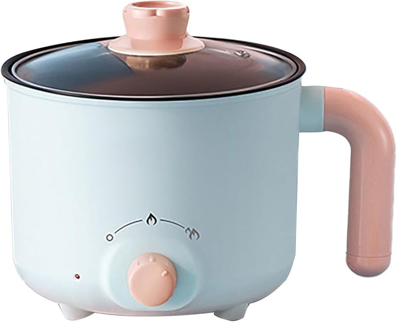 Non Stick Electric Pot With Stainless Steel Steam Pot Rapid Heating Noodle Ramen Cooker - Image 1