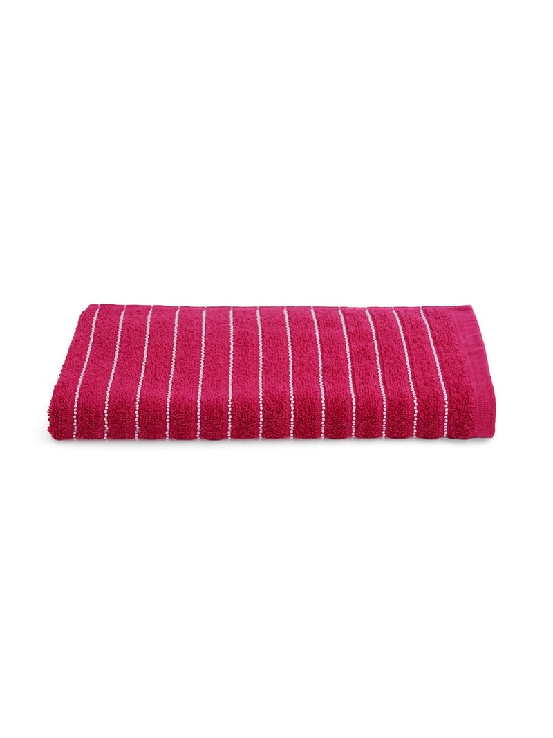 Welspun 2-in-1 100% Cotton 250 GSM Bath Towel-Red - Image 3
