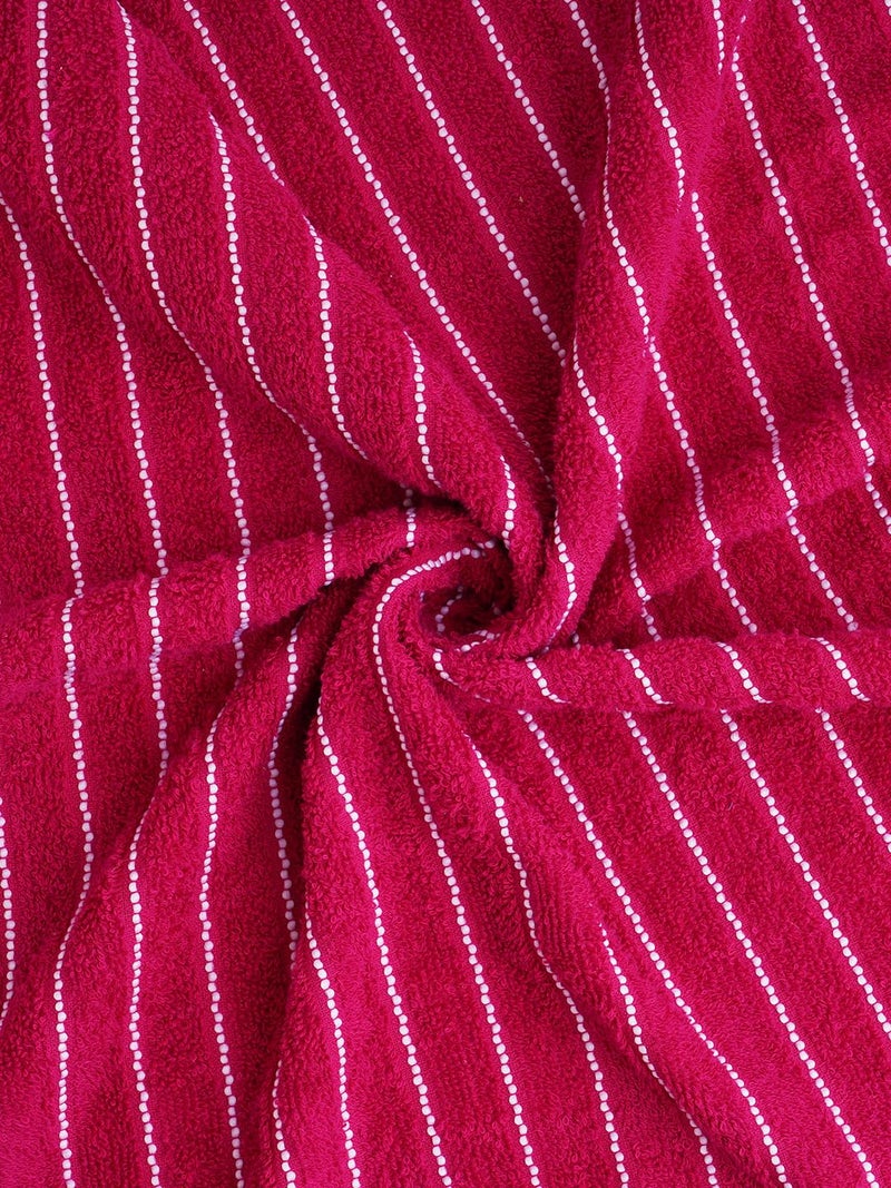 Welspun 2-in-1 100% Cotton 250 GSM Bath Towel-Red - Image 5
