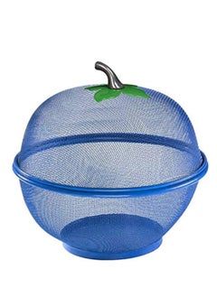 Lavish Apple Shape Net Fruits & Vegetables Basket 10 Inch Blue Color  - Image 1