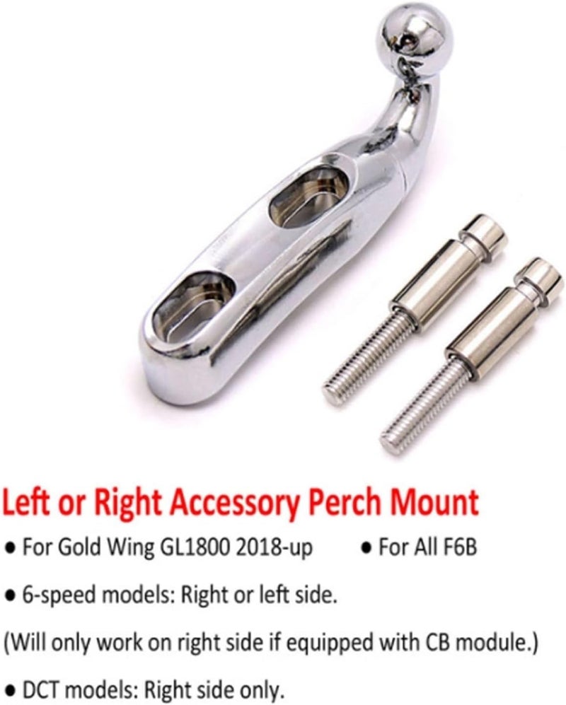 QASULER Motorcycle Phone Holder for Gold Wing - Image 2