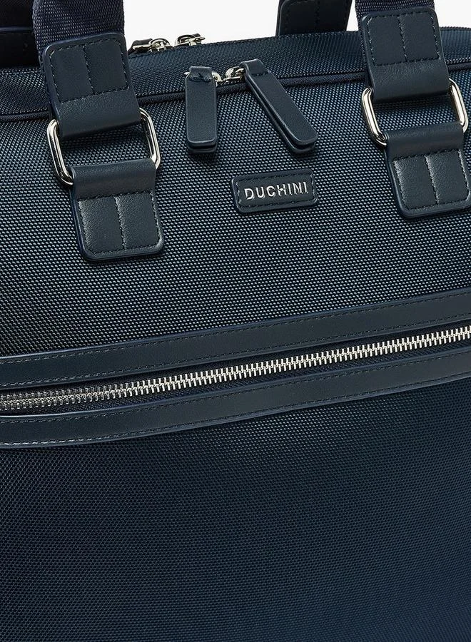 Duchini NAVY Men Textured Laptap Bag for Men | Best Price UAE