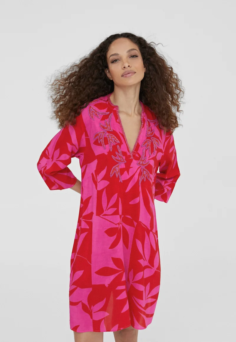 Lola Casademunt Short printed caftan