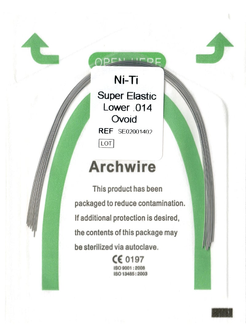 keemz NiTi Arch Wire Ovoid 0.014 LOWER
