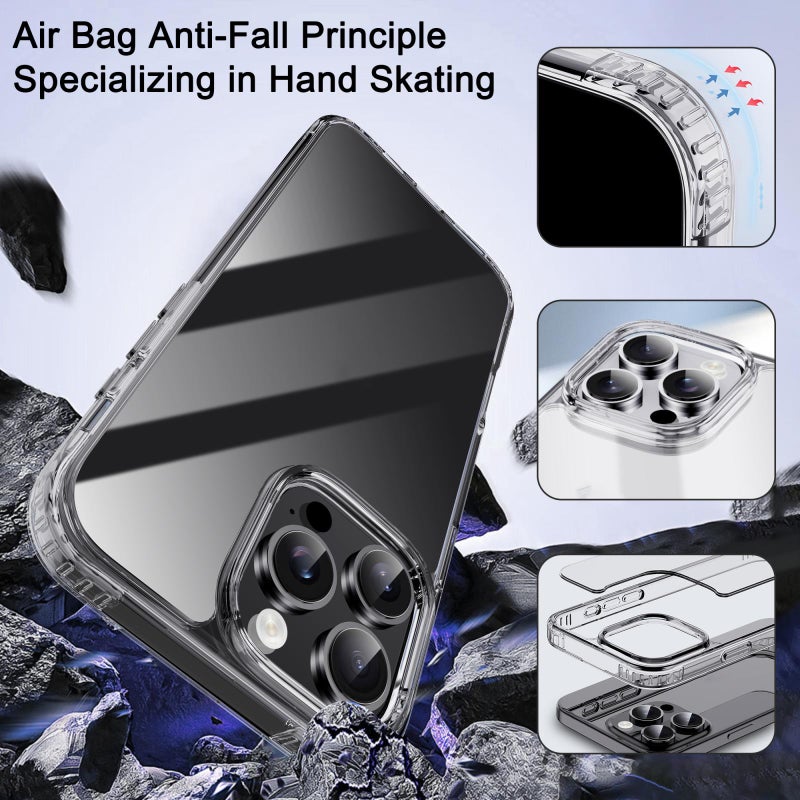 إيباكي جراب شفاف من البولي كربونات والبولي يوريثين الحراري لهاتف آيفون 16 برو سلسلة Xj - Image 4