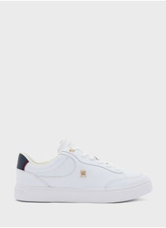 TOMMY HILFIGER Logo Detail Lace Up Low Top Sneakers  - Image 1