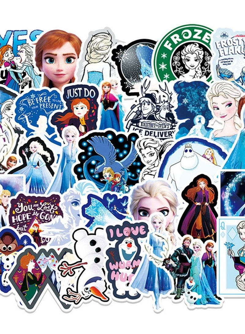 general 50-Piece Elsa Cute Vinyl Waterproof Sticker - Image 1