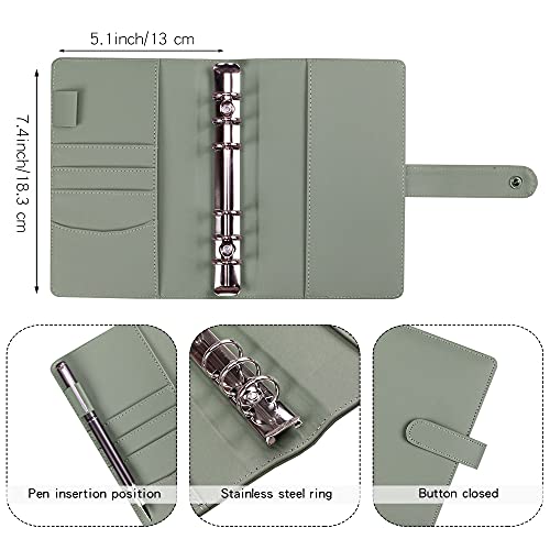 LXWHYP Money Saving Binder, Savings Challenges Book with for Cash Envelopes, 12pcs Zipper Envelopes A6 Budget Binder, Budget Planner for Managing Budgets and Saving Money -(Gray-7.4IN) - Image 3